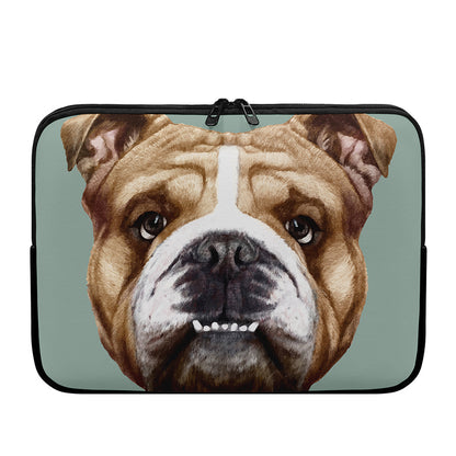 English Bulldog Portrait Print Laptop Sleeve