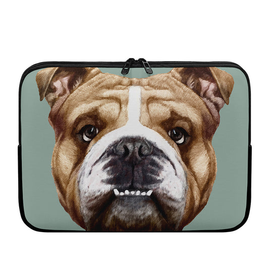 English Bulldog Portrait Print Laptop Sleeve