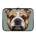 English Bulldog Portrait Print Laptop Sleeve