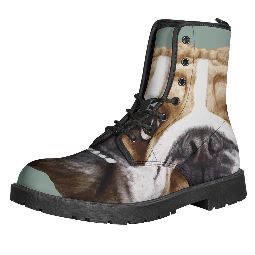 English Bulldog Portrait Print Backpack