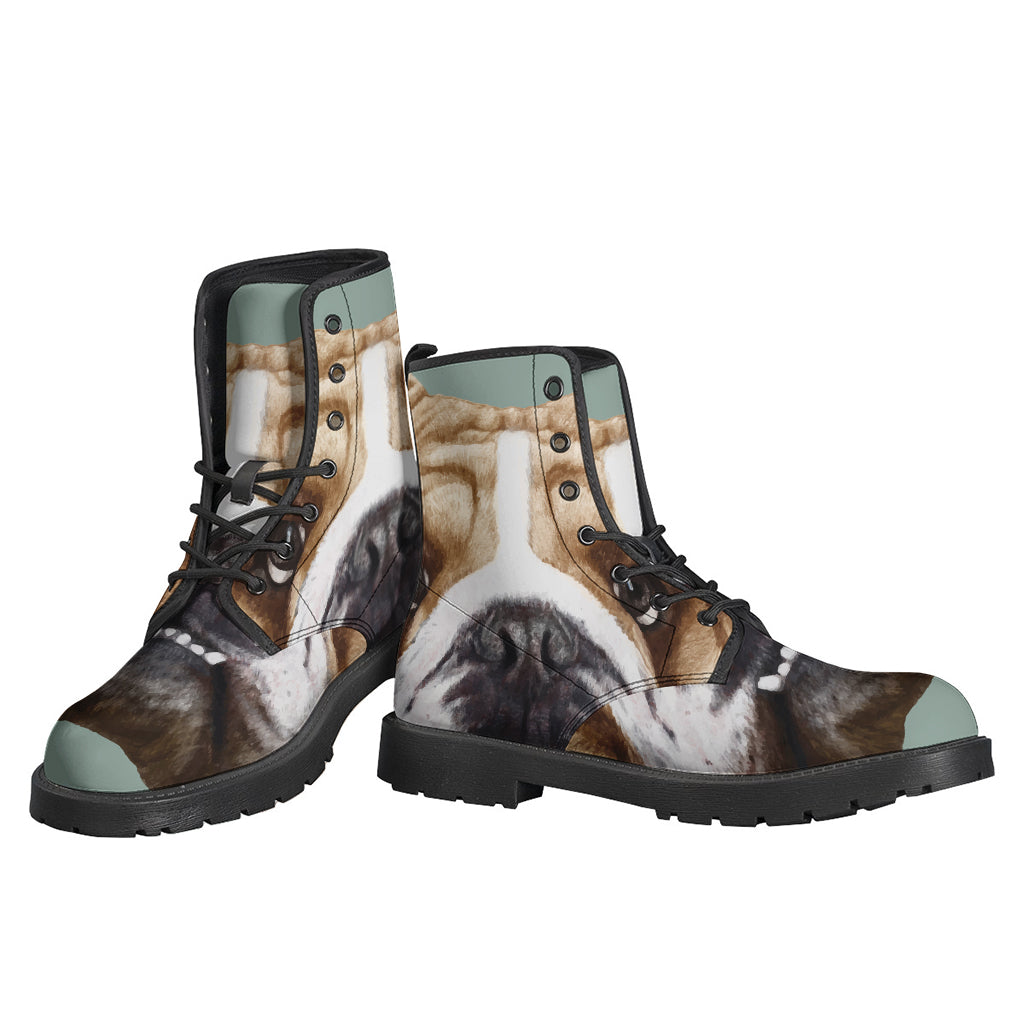 English Bulldog Portrait Print Backpack