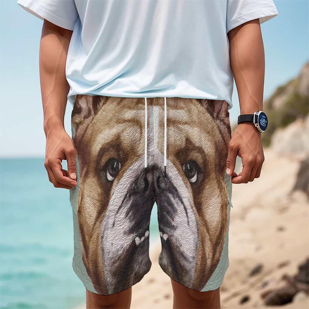 English Bulldog Portrait Print Men's Cargo Shorts