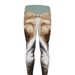 English Bulldog Portrait Print Men's leggings