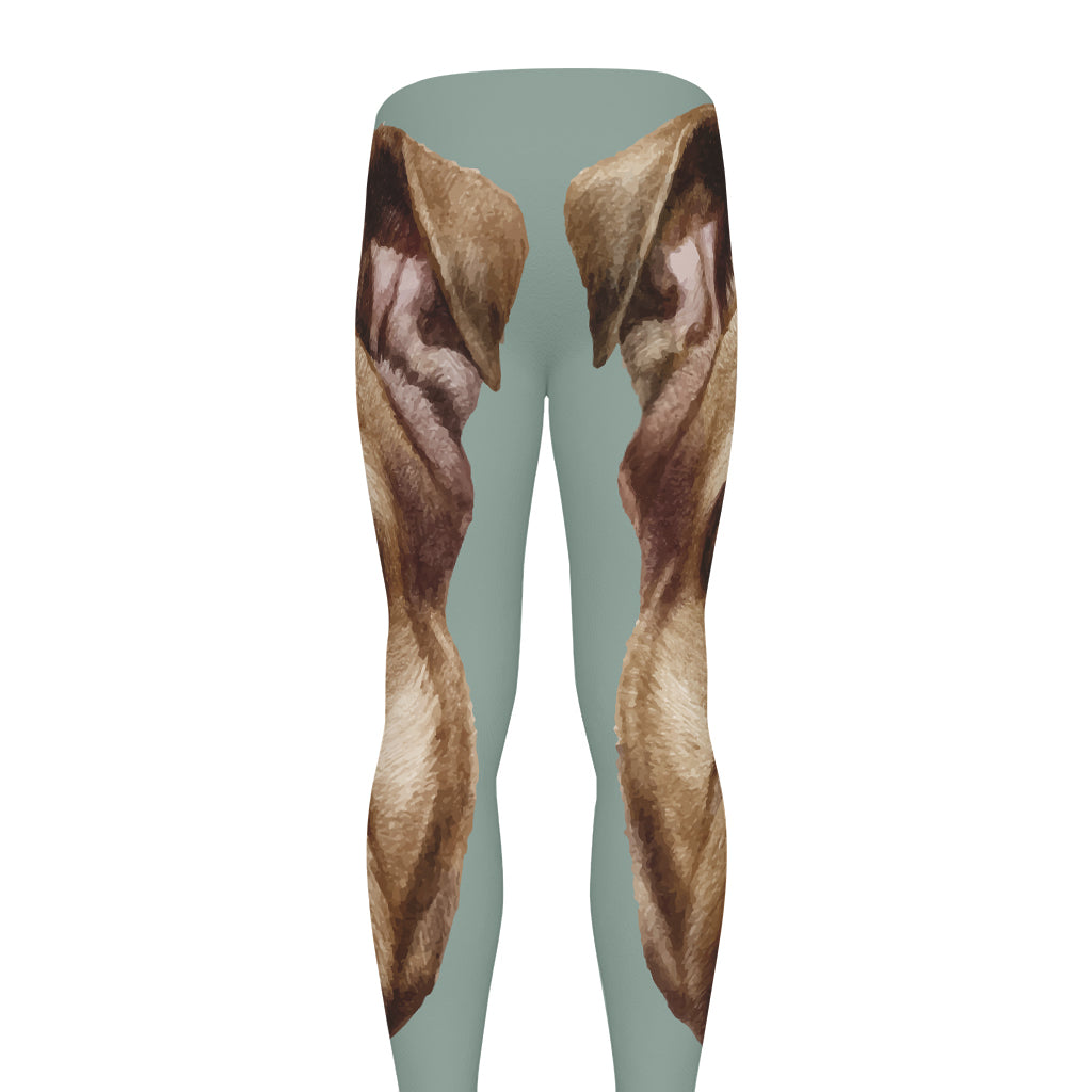 English Bulldog Portrait Print Men's leggings