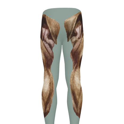 English Bulldog Portrait Print Men's leggings