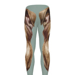 English Bulldog Portrait Print Men's leggings