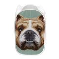 English Bulldog Portrait Print Mesh Laundry Hamper
