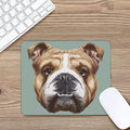 English Bulldog Portrait Print Mouse Pad