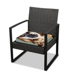 English Bulldog Portrait Print Outdoor Seat Cushion Cover