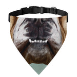 English Bulldog Portrait Print Over The Collar Dog Bandana