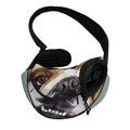 English Bulldog Portrait Print Pet Sling Carrier