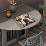 English Bulldog Portrait Print Placemat