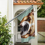 English Bulldog Portrait Print Polyester Flag