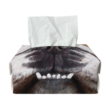 English Bulldog Portrait Print Rectangle Tissue Box Cover