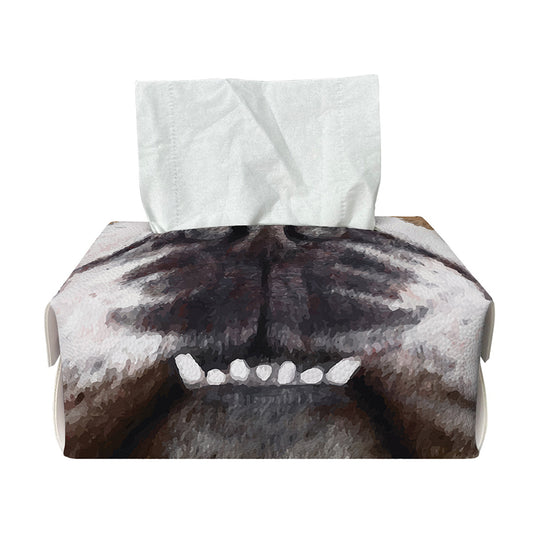 English Bulldog Portrait Print Rectangle Tissue Box Cover
