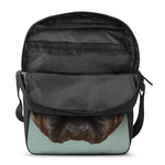 English Bulldog Portrait Print Rectangular Crossbody Bag