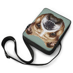 English Bulldog Portrait Print Rectangular Crossbody Bag