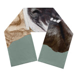 English Bulldog Portrait Print Scarf