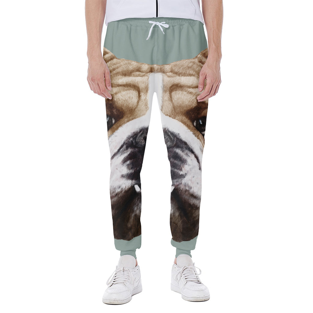 English Bulldog Portrait Print Scuba Joggers
