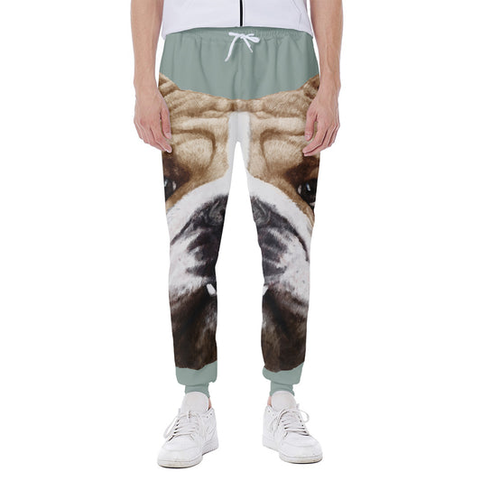 English Bulldog Portrait Print Scuba Joggers