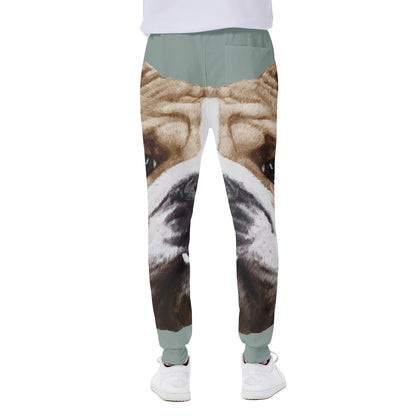 English Bulldog Portrait Print Scuba Joggers