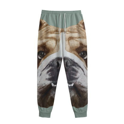 English Bulldog Portrait Print Sweatpants