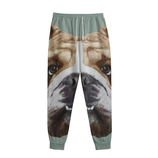 English Bulldog Portrait Print Sweatpants
