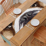 English Bulldog Portrait Print Table Runner