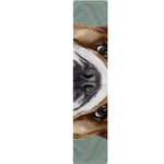 English Bulldog Portrait Print Table Runner
