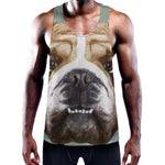 English Bulldog Portrait Print Training Tank Top