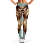 English Bulldog Portrait Print Women's Leggings