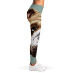 English Bulldog Portrait Print Women's Leggings