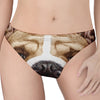 English Bulldog Portrait Print Women's Thong