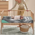 English Bulldog With Glasses Print Baby Crib Sheet