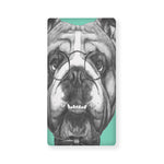 English Bulldog With Glasses Print Baby Crib Sheet