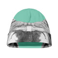 English Bulldog With Glasses Print Beanie