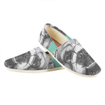 English Bulldog With Glasses Print Casual Shoes