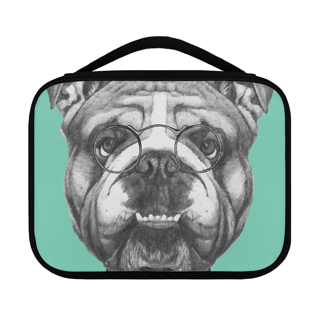 English Bulldog With Glasses Print Classic Bible Case