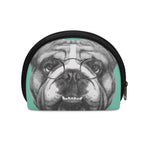 English Bulldog With Glasses Print Coin Purse