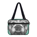English Bulldog With Glasses Print Double Strap Bible Bag