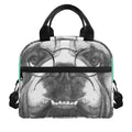 English Bulldog With Glasses Print Insulated Lunch Bag