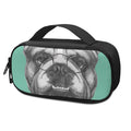 English Bulldog With Glasses Print Portable Cooler Travel Case