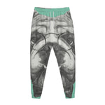 English Bulldog With Glasses Print Jogger Pants
