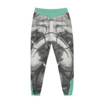 English Bulldog With Glasses Print Jogger Pants