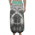 English Bulldog With Glasses Print Lantern Pants