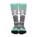 English Bulldog With Glasses Print Long Socks