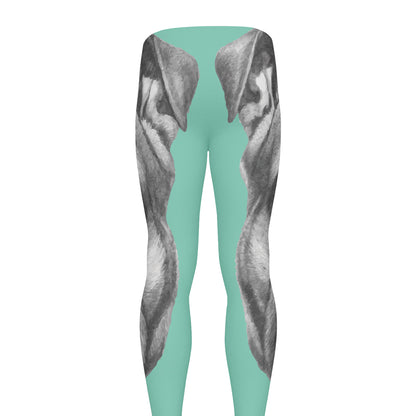 English Bulldog With Glasses Print Men's leggings