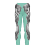 English Bulldog With Glasses Print Men's leggings