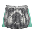 English Bulldog With Glasses Print Mesh Shorts