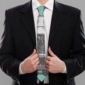 English Bulldog With Glasses Print Necktie